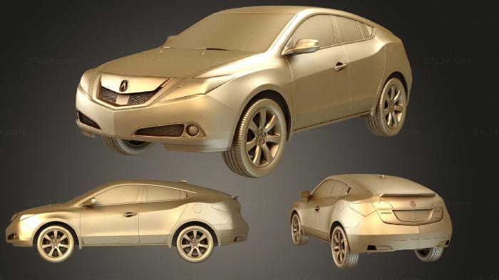 Автомобили и транспорт (Acura ZDX 2012, CARS_4108) 3D модель для ЧПУ станка